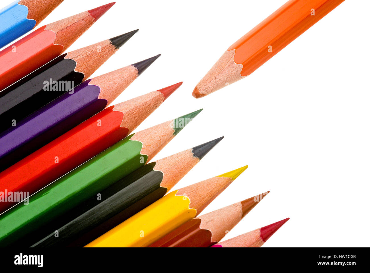Pencil points , Bleistiftspitzen Stock Photo Alamy