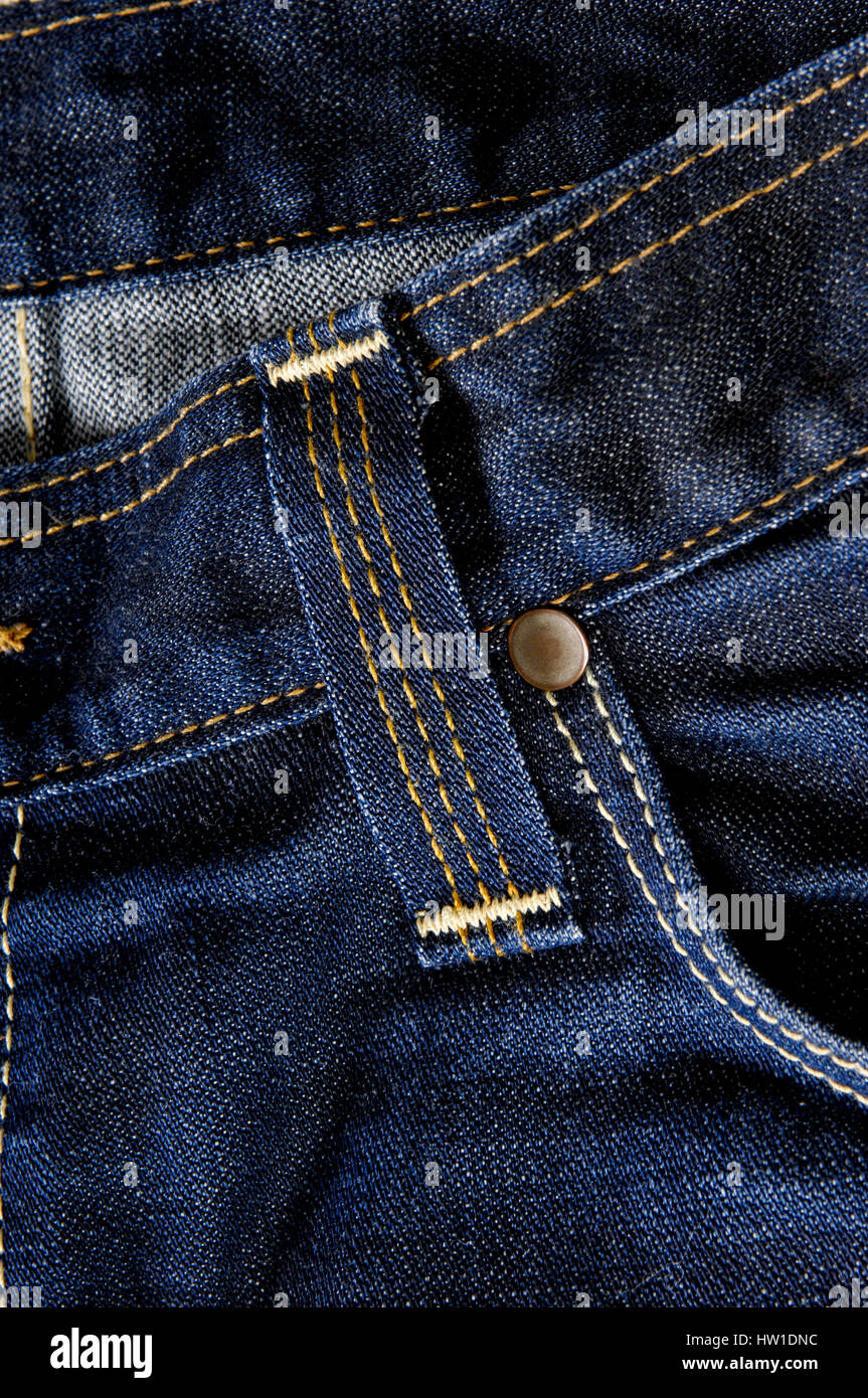 rtelschlaufe einer Jeans Stock Photo 