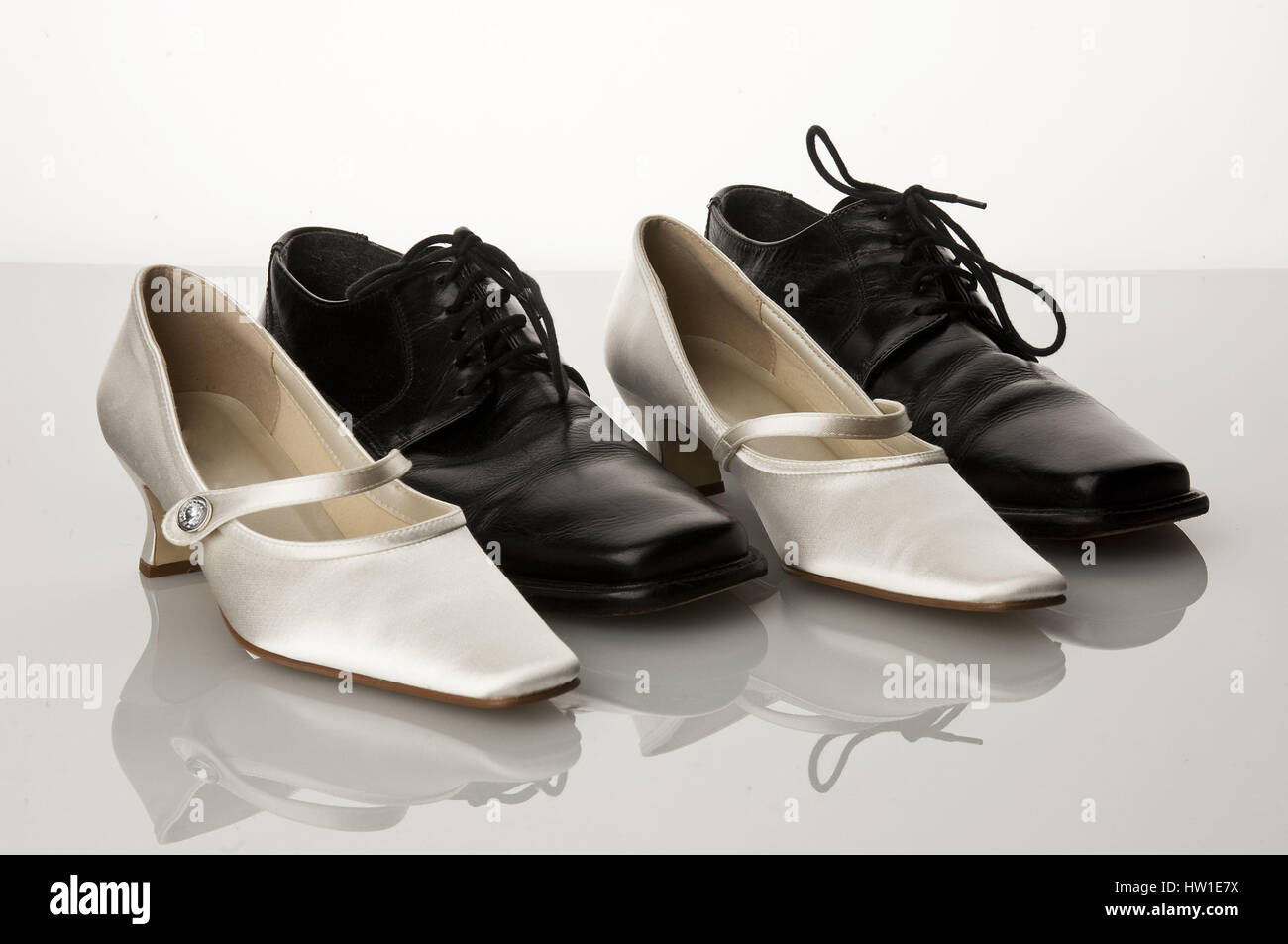 Wedding shoes, Hochzeitsschuhe Stock Photo