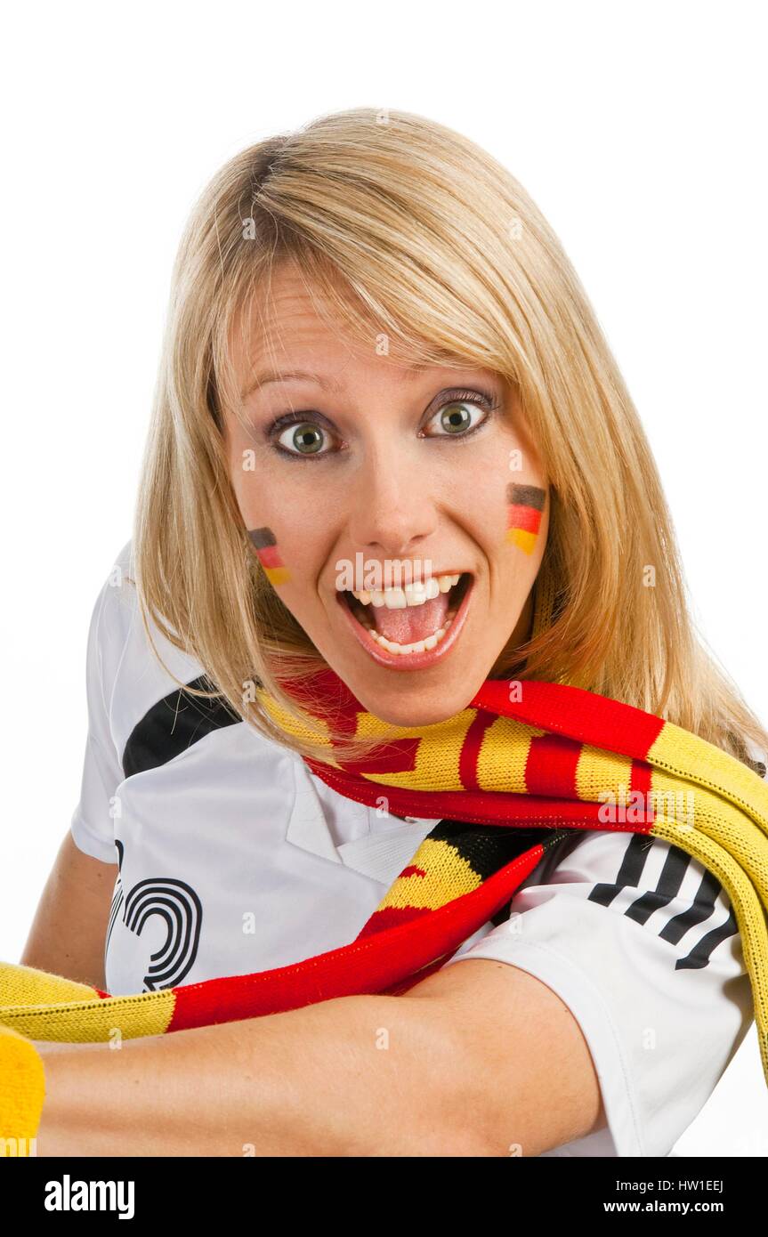 Football fan, Fußballfan Stock Photo Alamy
