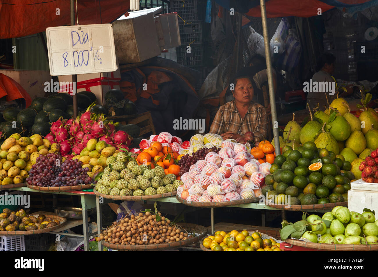 Fruit stall, Central Market, Hoi An (UNESCO World Heritage Site