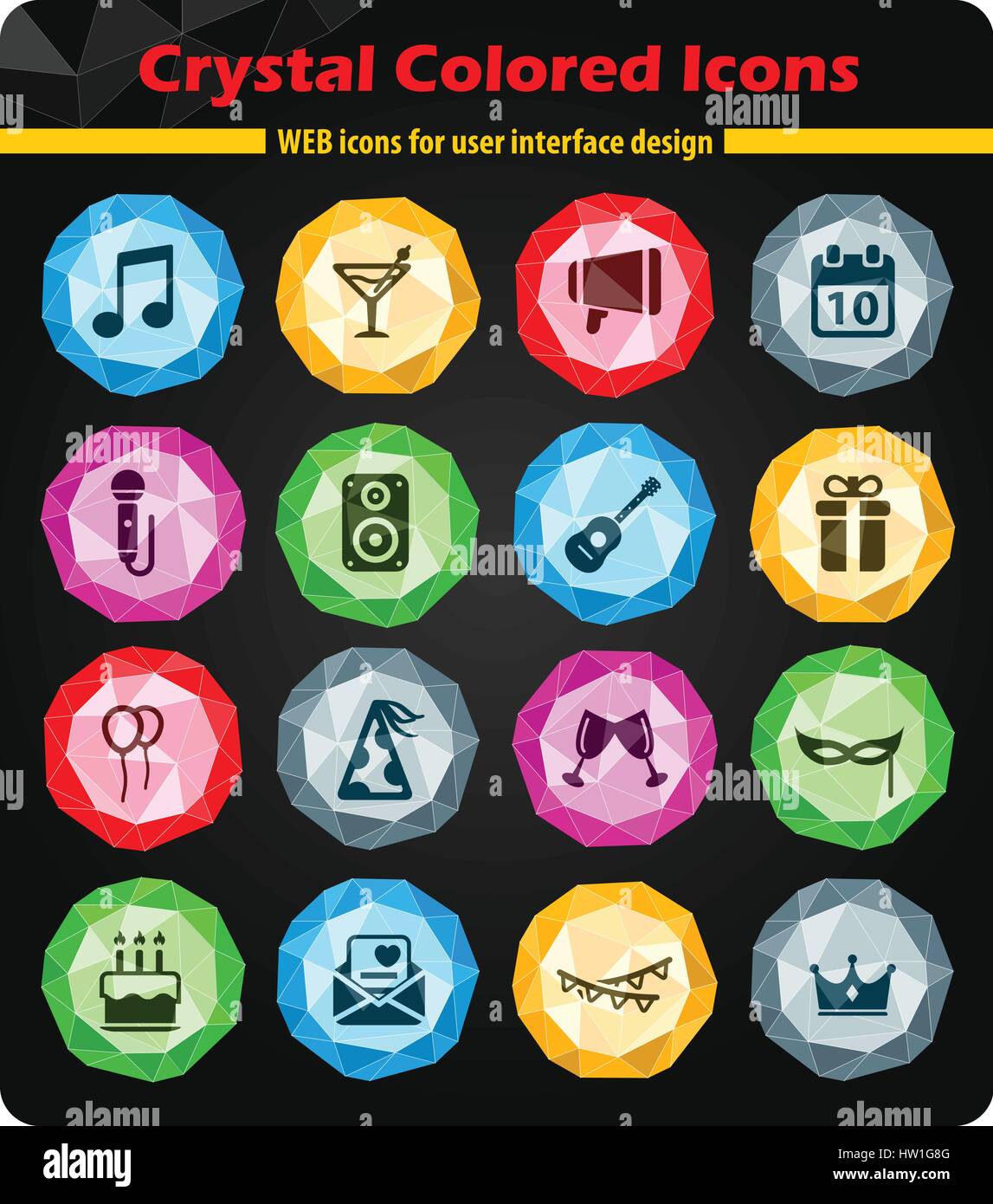 Party simply symbol for web icons and user interface Stock Vector Image ...