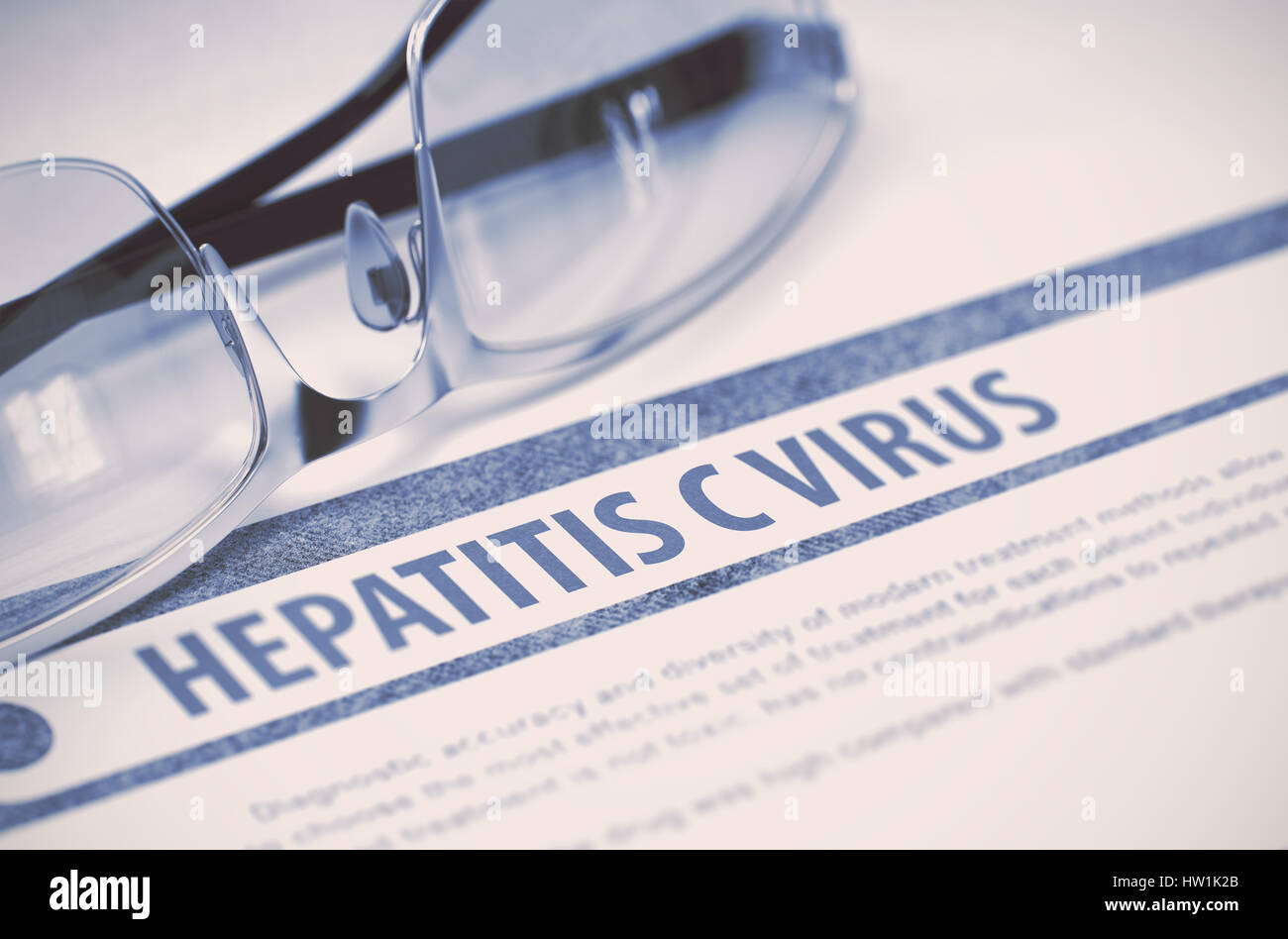Hepatitis C Virus. Medicine. 3D Illustration. Stock Photo
