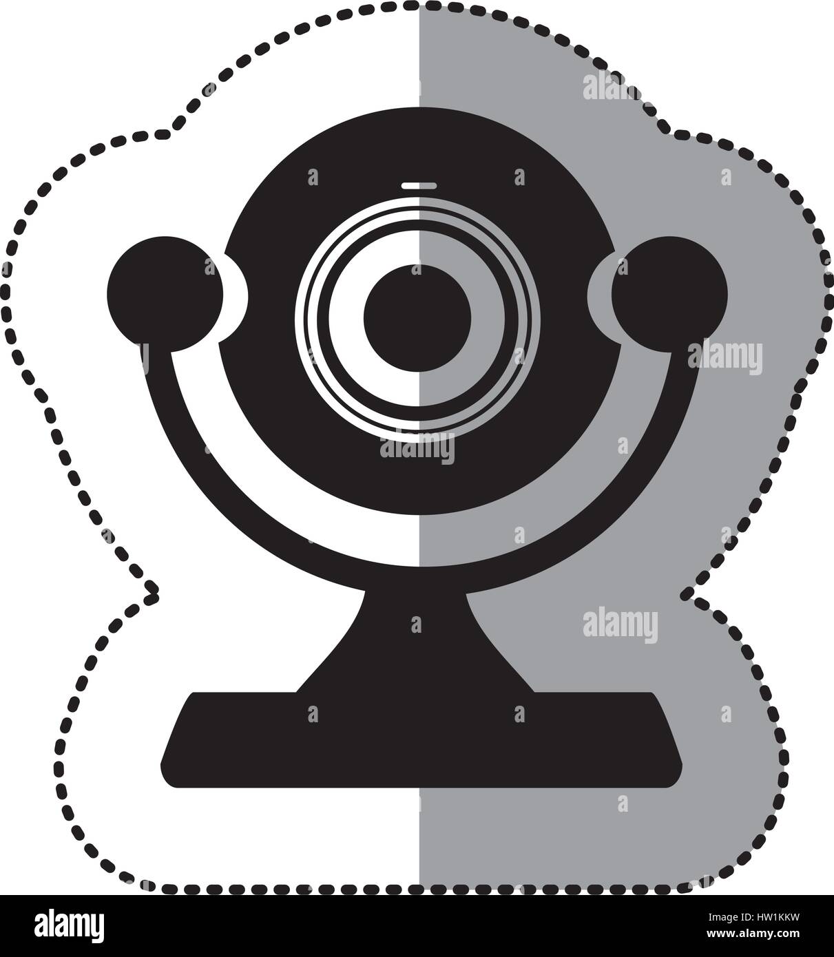contour digital computer camera icon Stock Vector Image & Art - Alamy