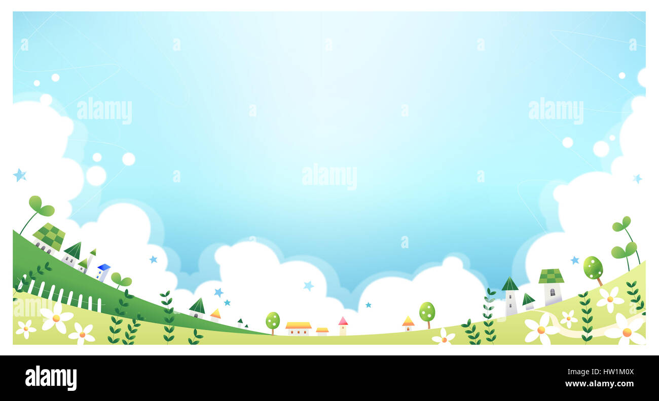 Children Cartoon World 1 Stock Photo - Alamy