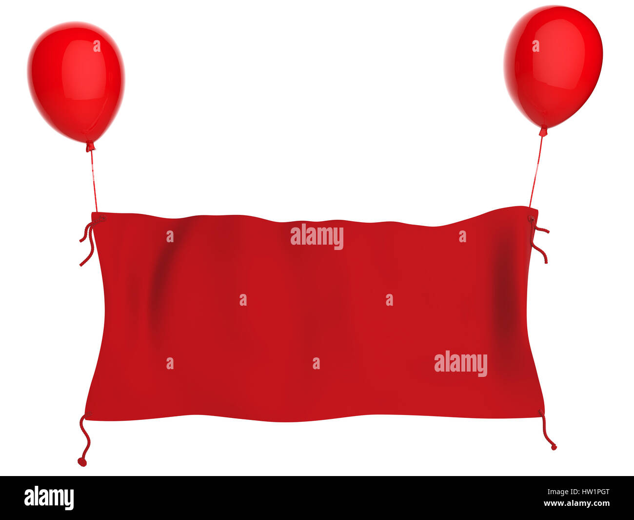 3d rendering red cloth