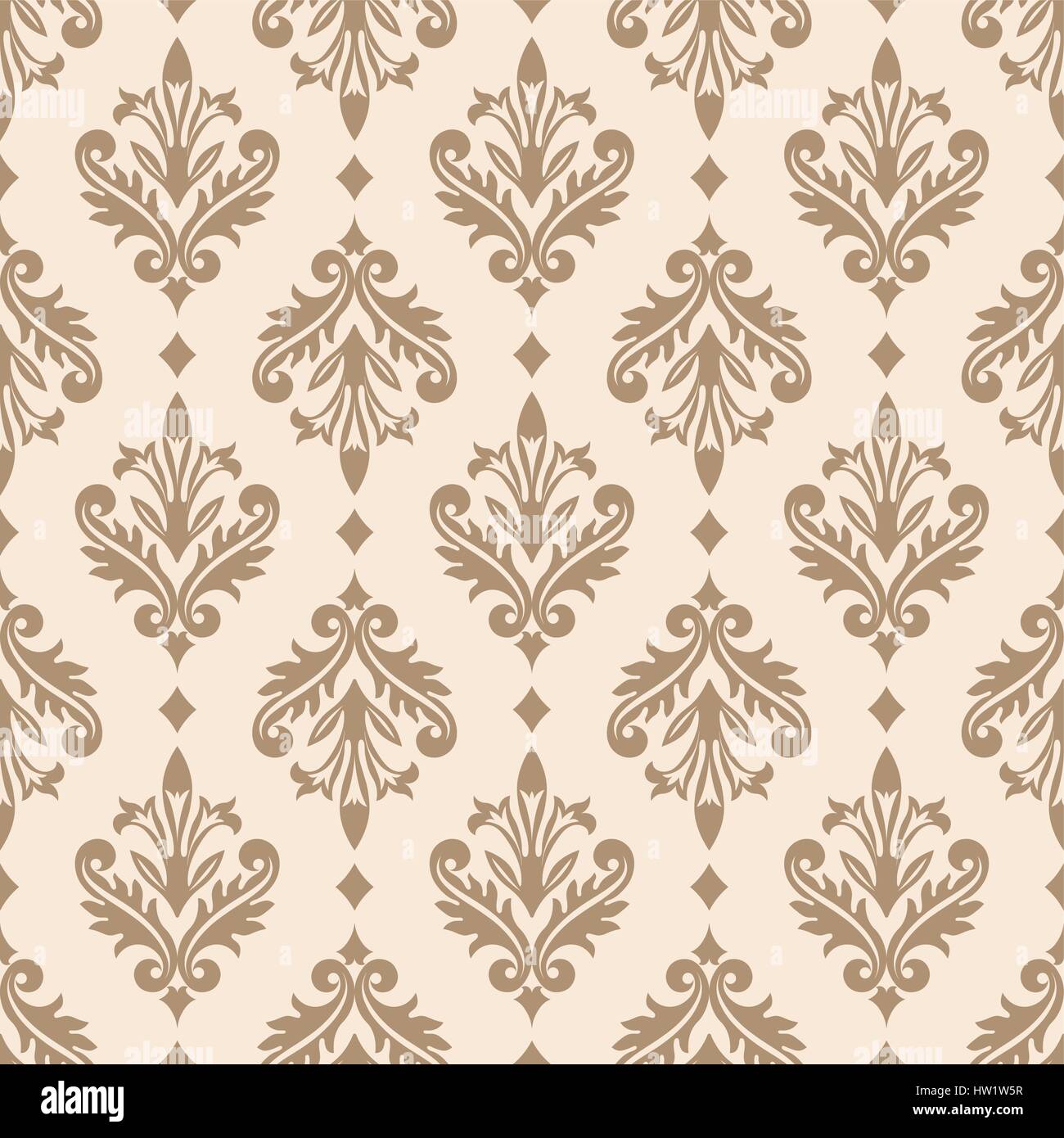 Vector seamless pattern. Luxury elegant texture of baroque style. Pattern can be used as a background, wallpaper, wrapper, page fill, element of ornat Stock Vector