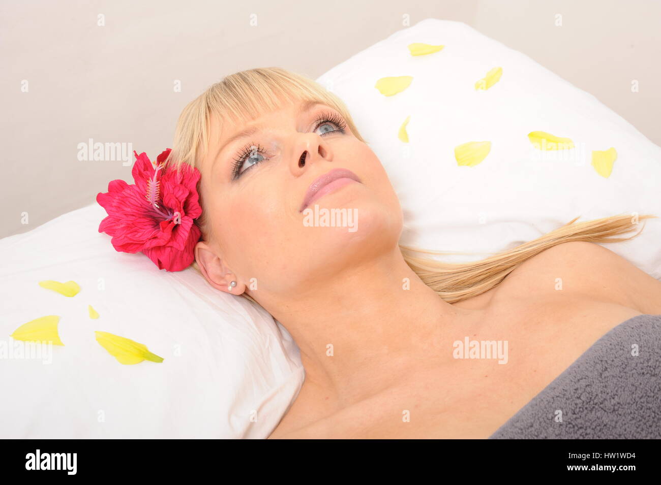 women relaxing at a health spa, Stock Photo