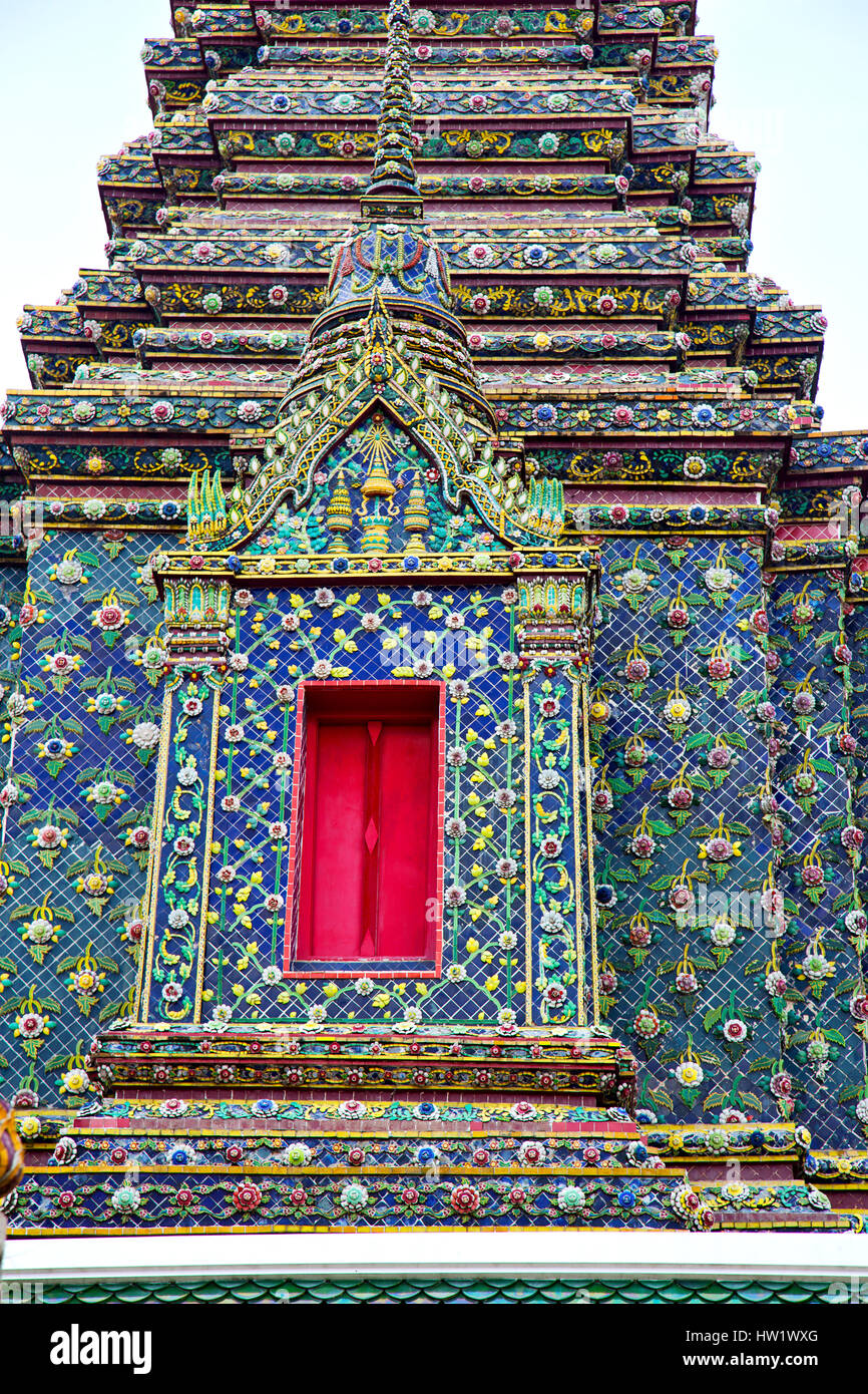 bangkok in temple thailand abstract cross colors roof wat palaces asia ...