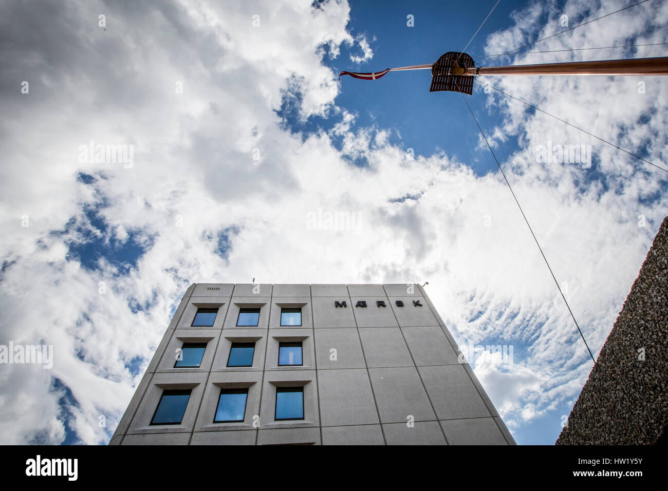 The head office of the Danish business conglomerate A.P. Moller–Maersk Group is located at Esplanaden in Copenhagen with subsidiaries and offices in 1 Stock Photo