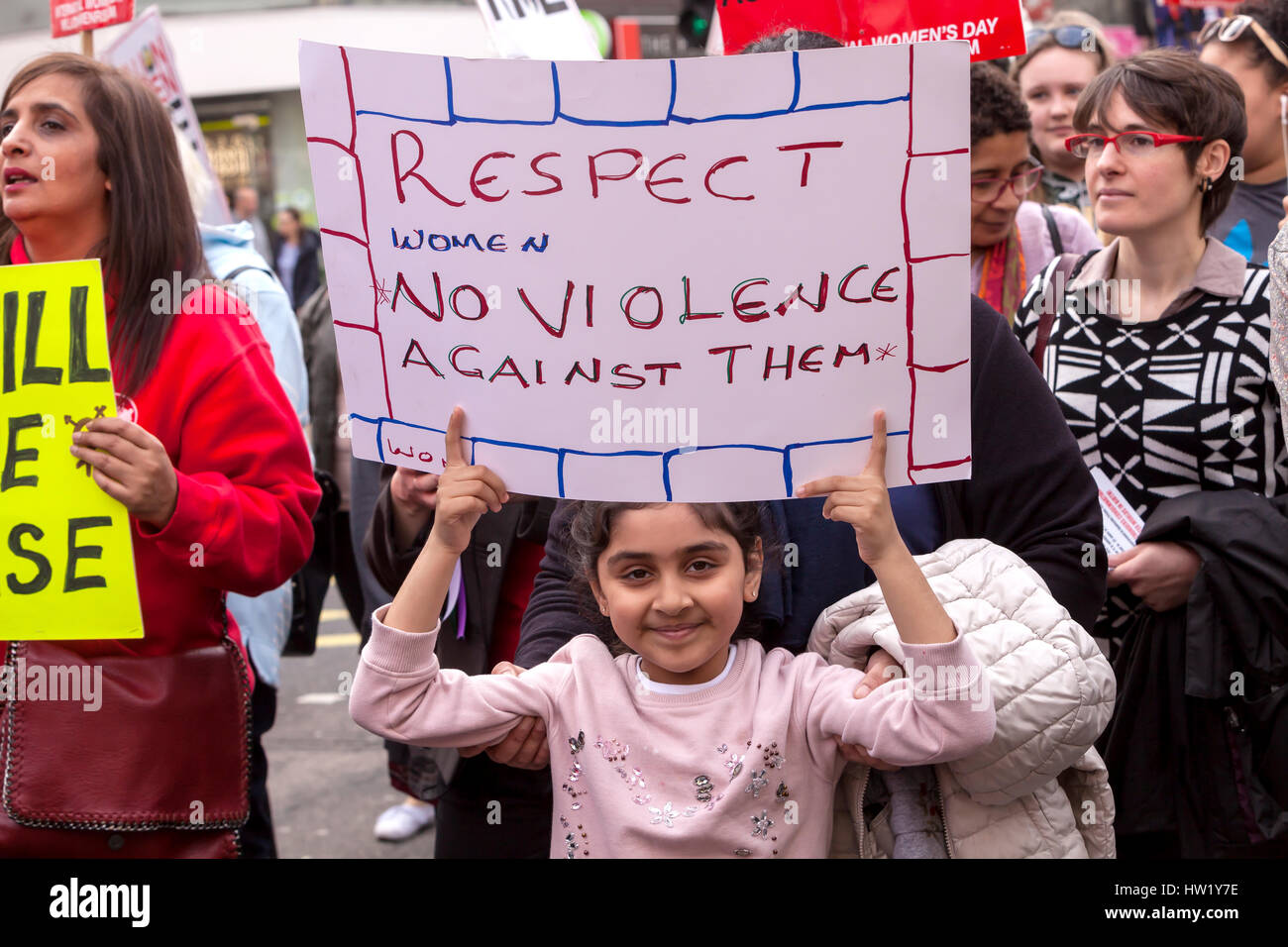 March Rising London, United Kingdom - March 11, 2017: Million Women Rising. A ...