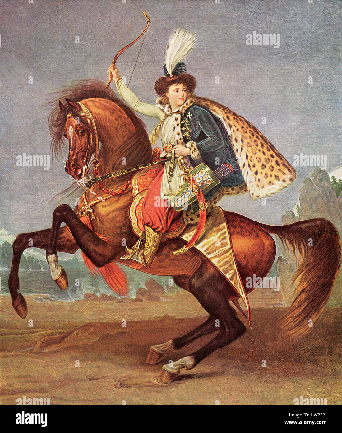 Prince Boris Nikolaevich Yusupov, 1794-1849. After the painting by Antoine-Jean Gros aka Baron Gros. Stock Photo