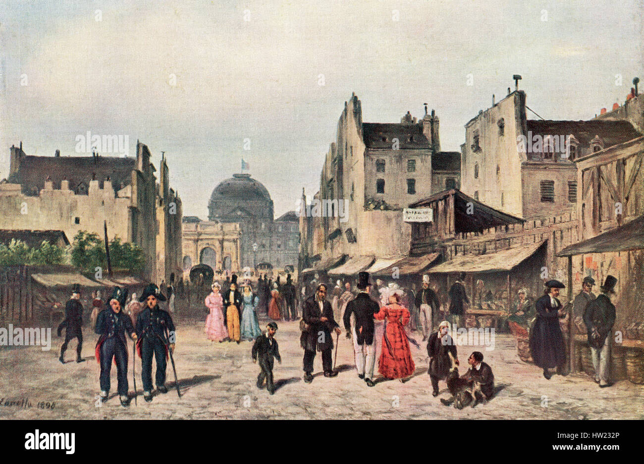Paris street painting 19th century hi-res stock photography and images ...