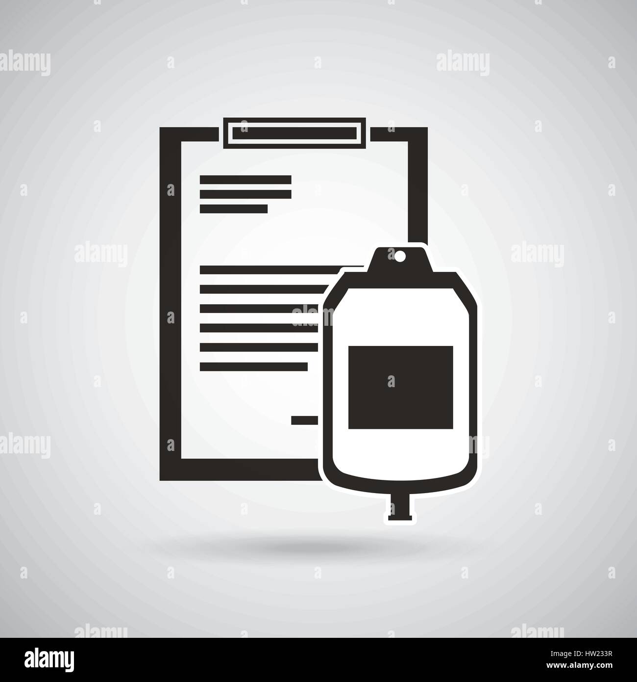 blood bag and report table icon Stock Vector Image & Art - Alamy