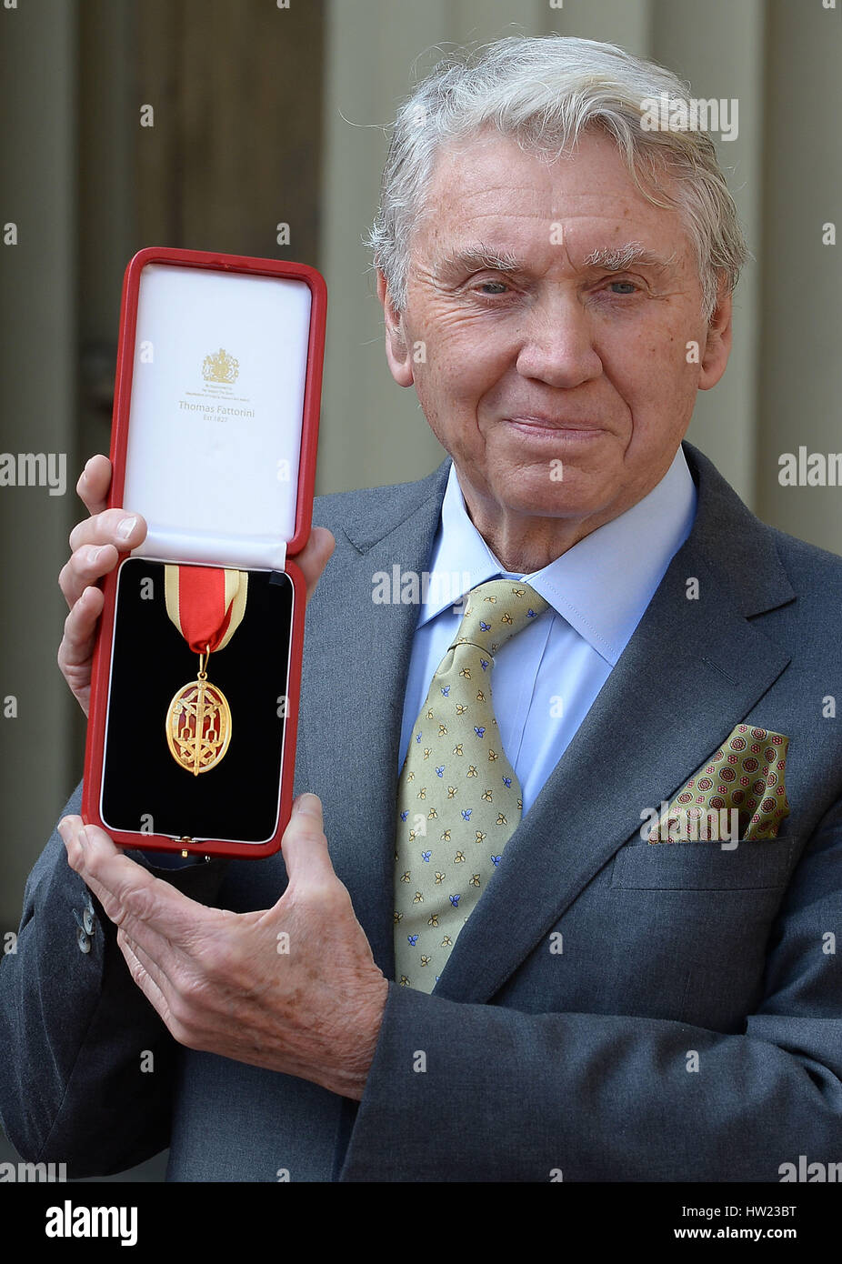 Veteran war photographer Sir Don McCullin after he was knighted by the