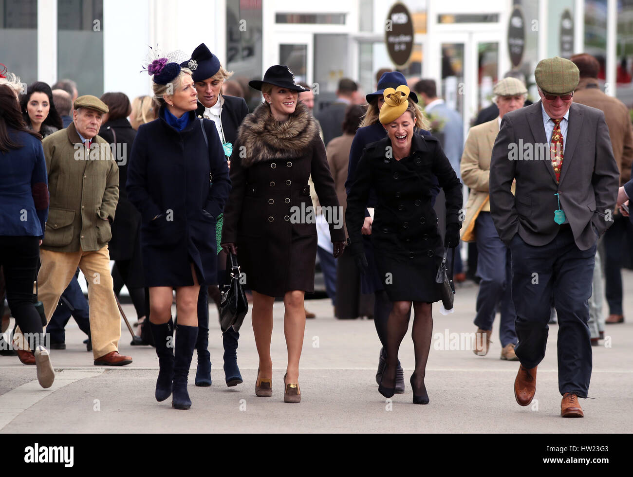 Zara Tindall during St Patrick's Thursday of the 2017 Cheltenham