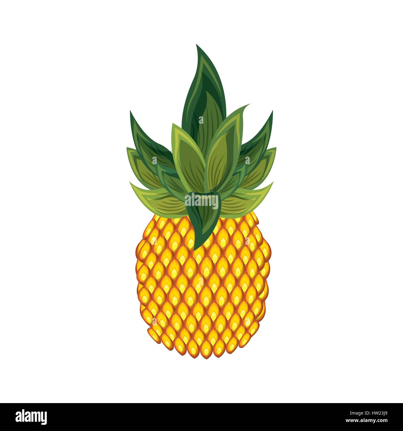 pineapple fruit icon Stock Vector Image & Art - Alamy