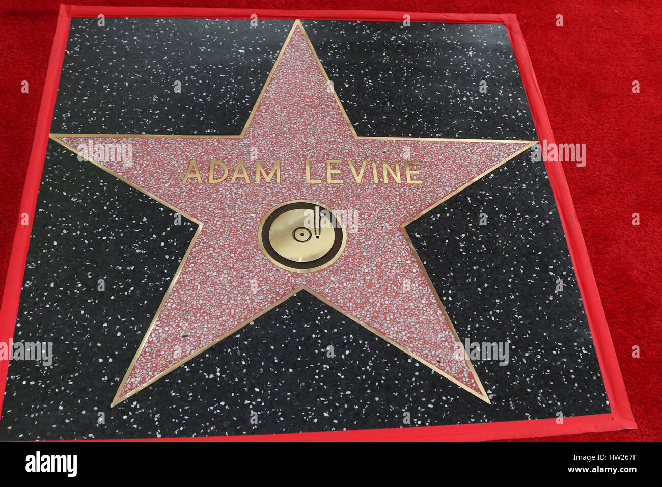 Adam Levine is honoured with a Star on the Hollywood Walk of Fame in  Hollywood, California. Where: Hollywood, California, United States When: 10  Feb 2017 Stock Photo - Alamy