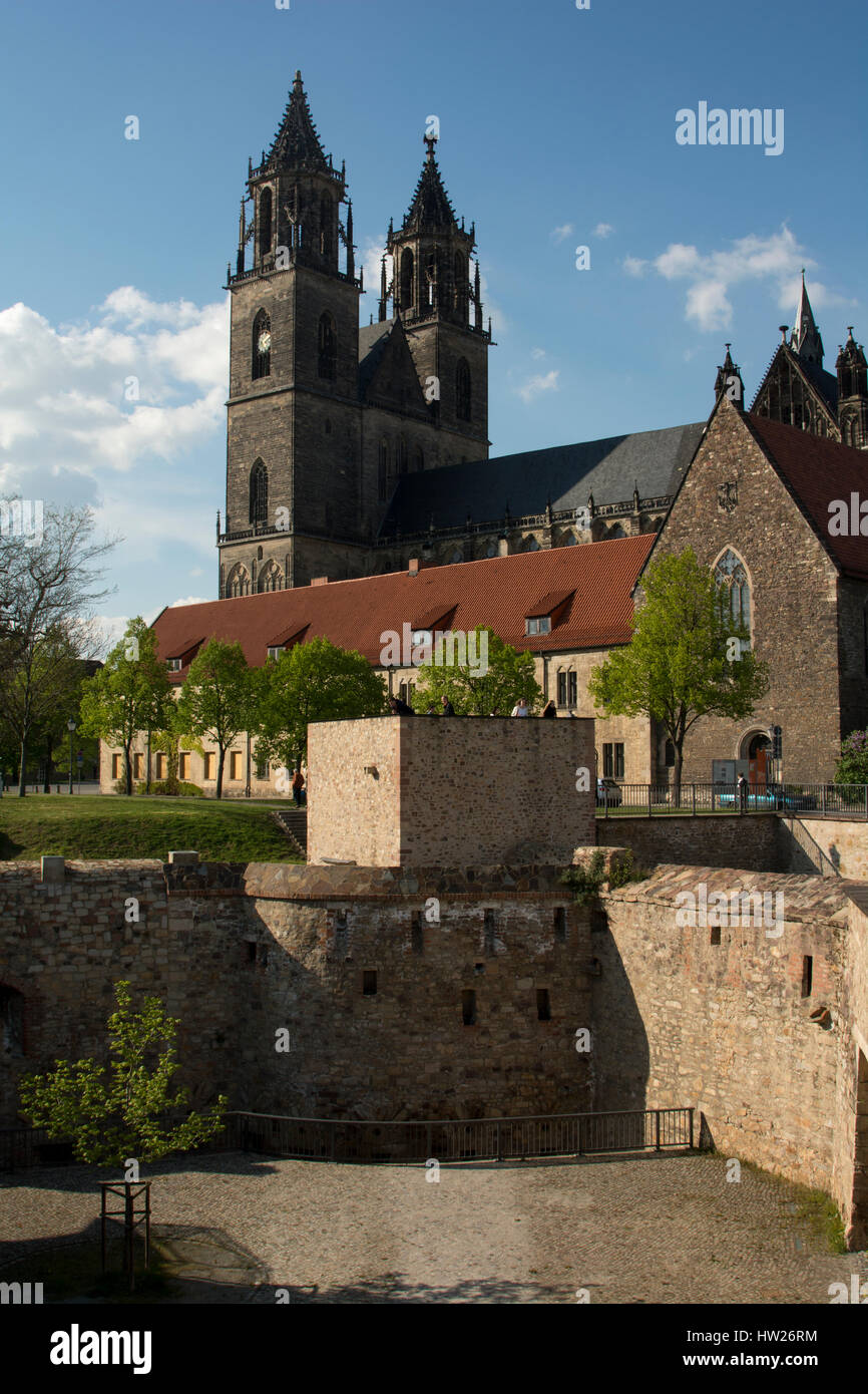 The Magdeburg Cathedral was built from 1207 on the ruins of older