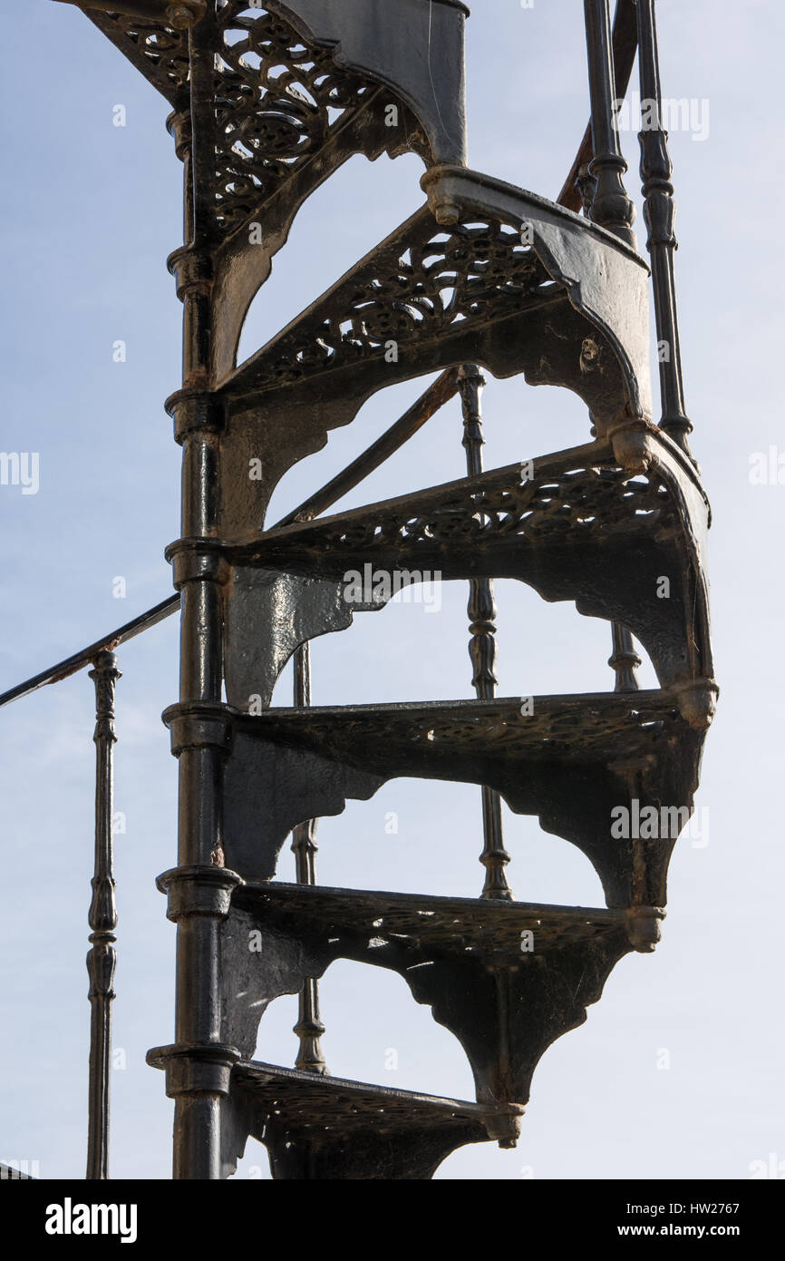 Iron spiral staircase hi-res stock photography and images - Alamy