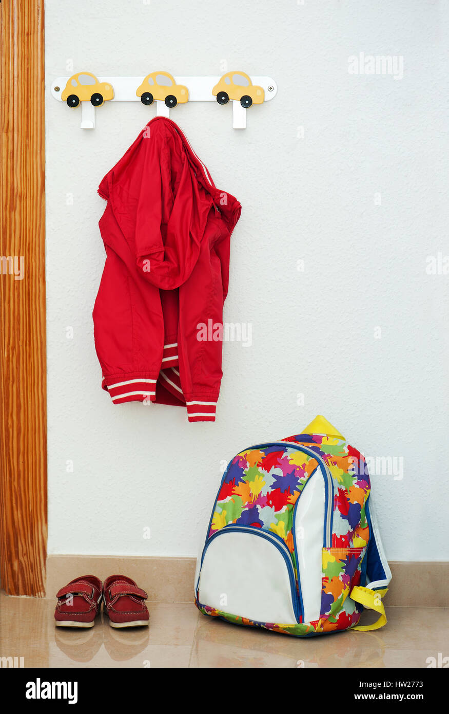 Children's set of red Stock Photo - Alamy
