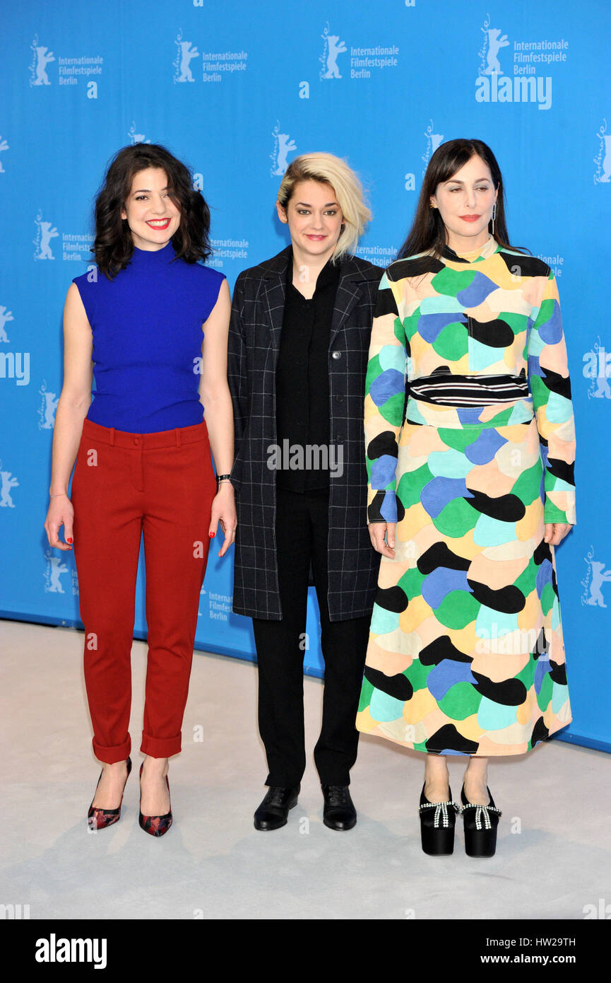 Esther Garrel Victoire Du Bois And Amira Casar Attending The Photocall For Call Me By Your Name During The 67th Berlin International Film Festival At The Grand Hyatt Hotel In Berlin Germany