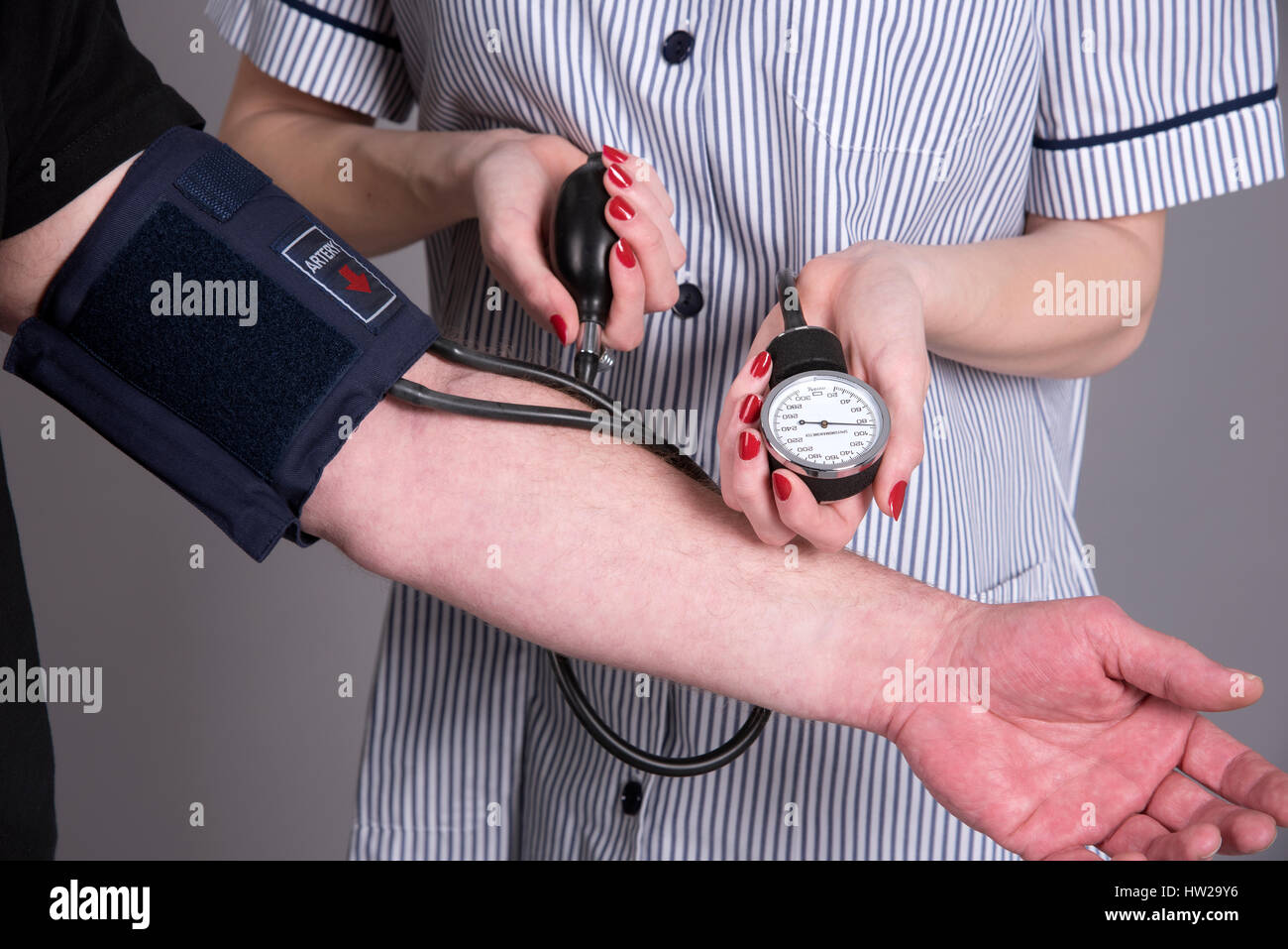 Medical Examination Blood Pressure High Resolution Stock Photography