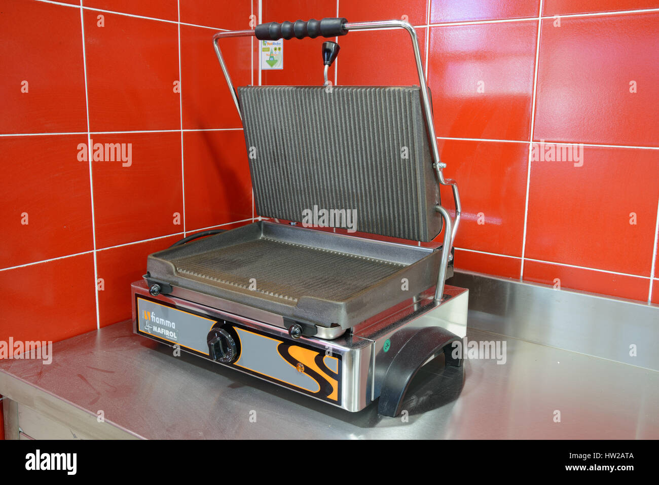 Electric grill Stock Photo