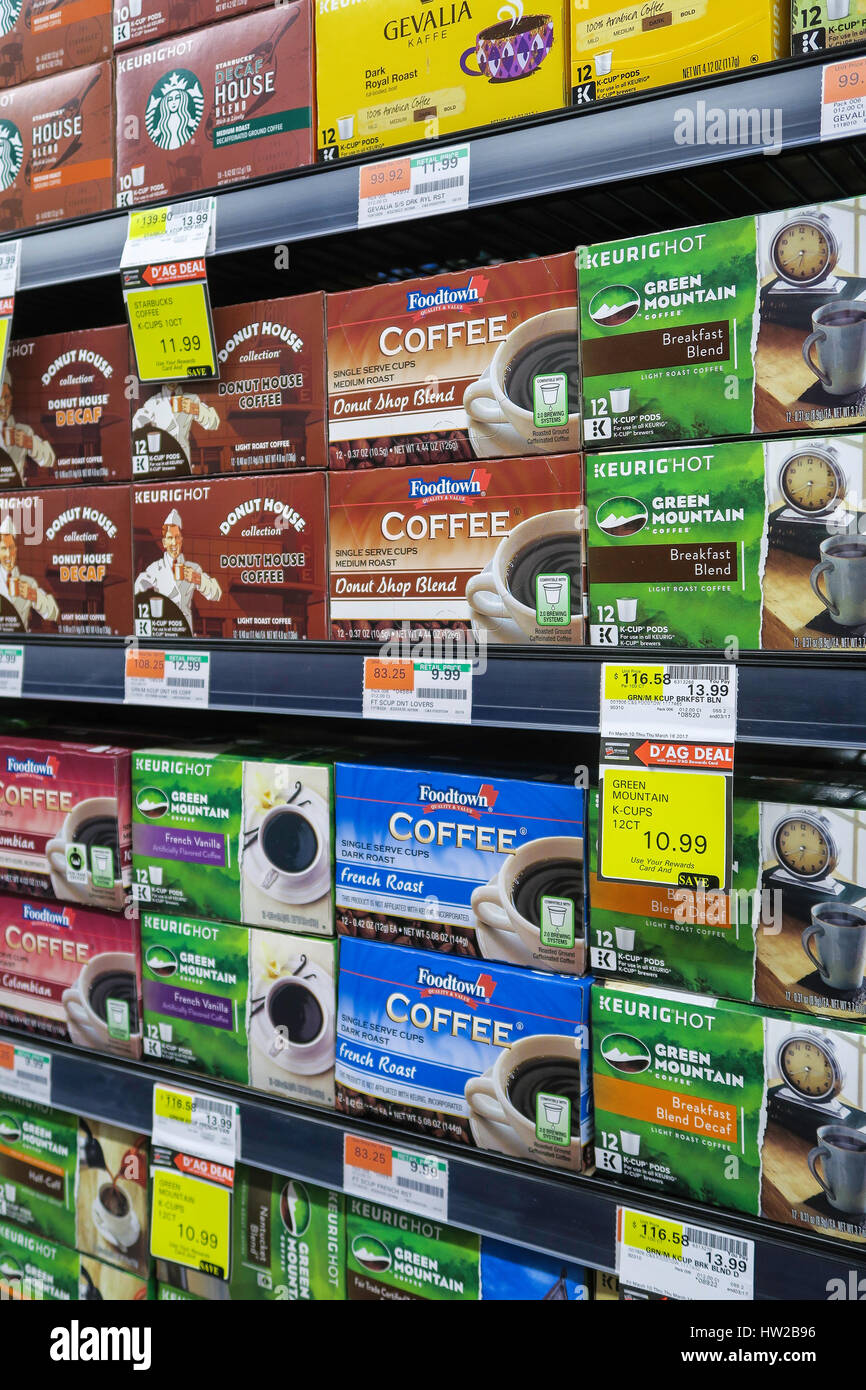 Shelves coffee supermarket hires stock photography and images Alamy