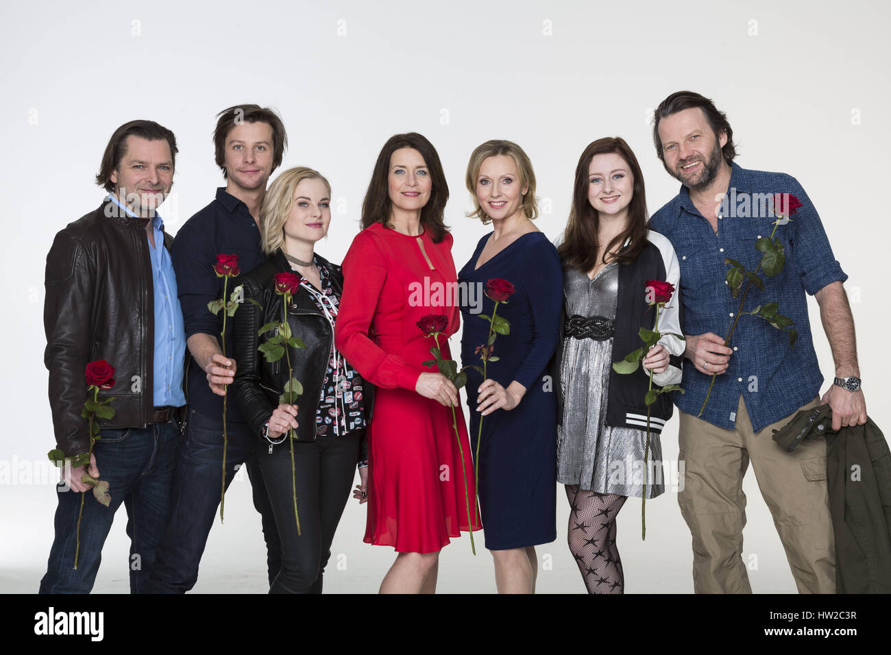 Rote Rosen Cast Actors promoting the 14. Seasson of the ARD TV Series Rote Rosen
