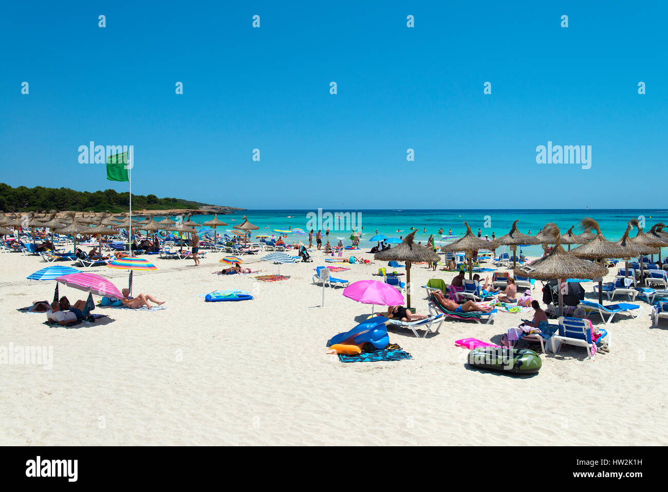Sa Coma Beach, Mallorca, Baleares, Spain Stock Photo