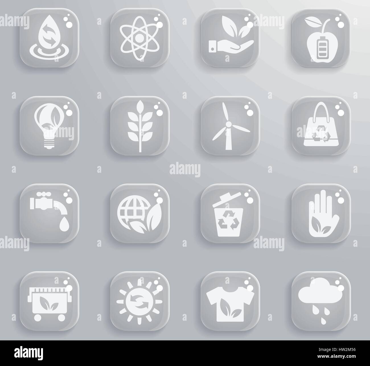 alternative energy web icons for user interface design Stock Vector ...