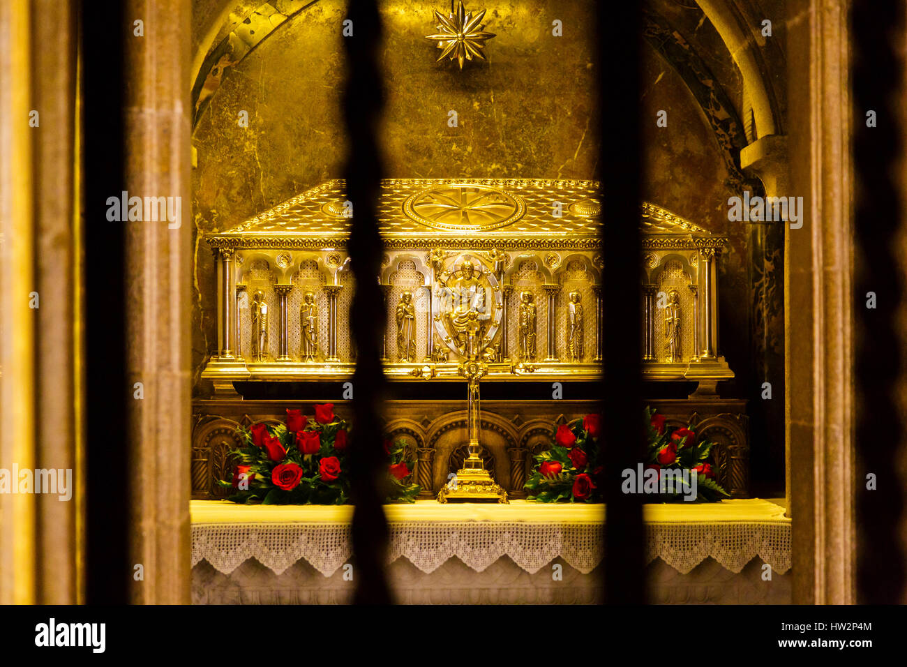 Relics of St. James. Stock Photo