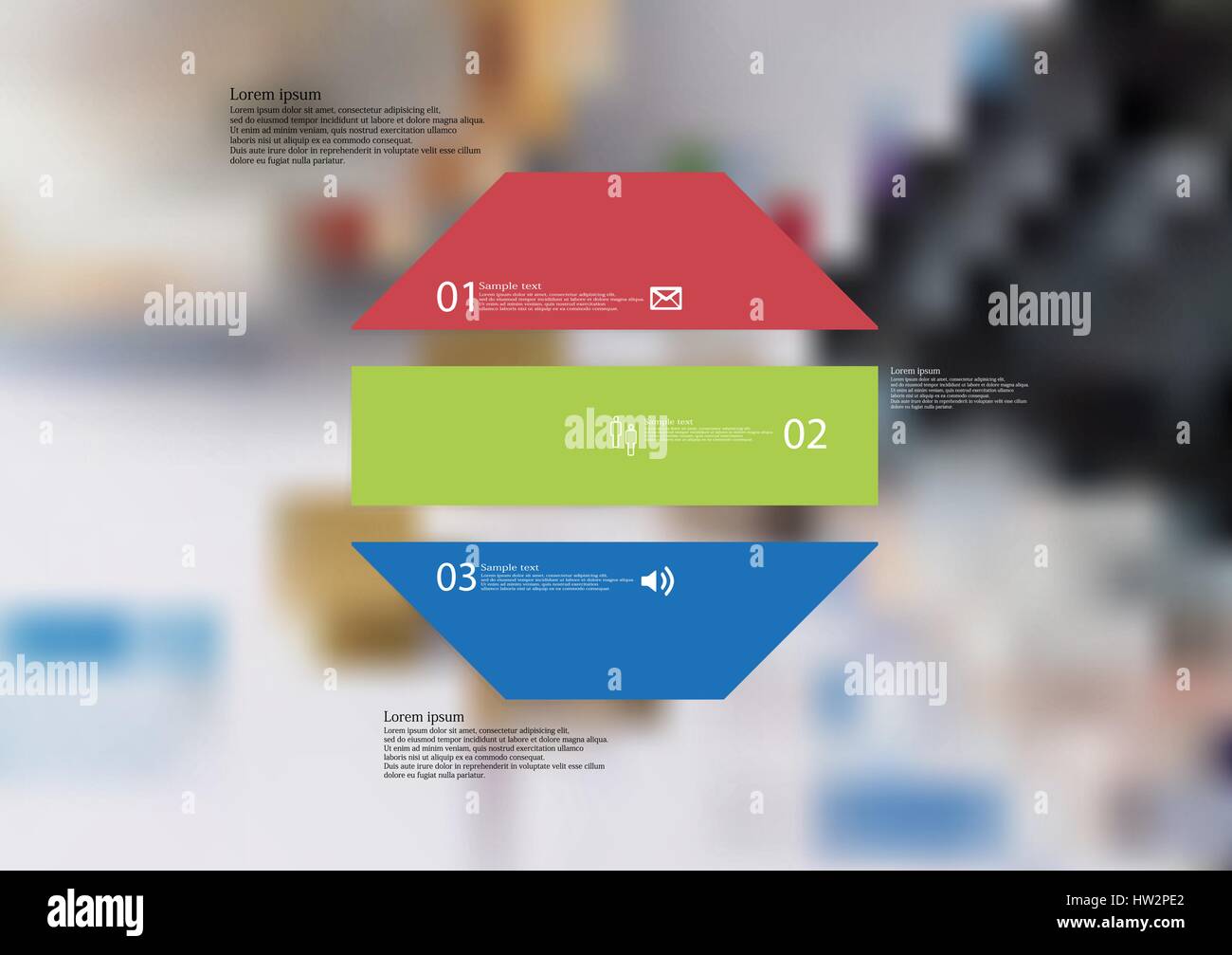 Illustration infographic template with motif of octagon horizontally ...