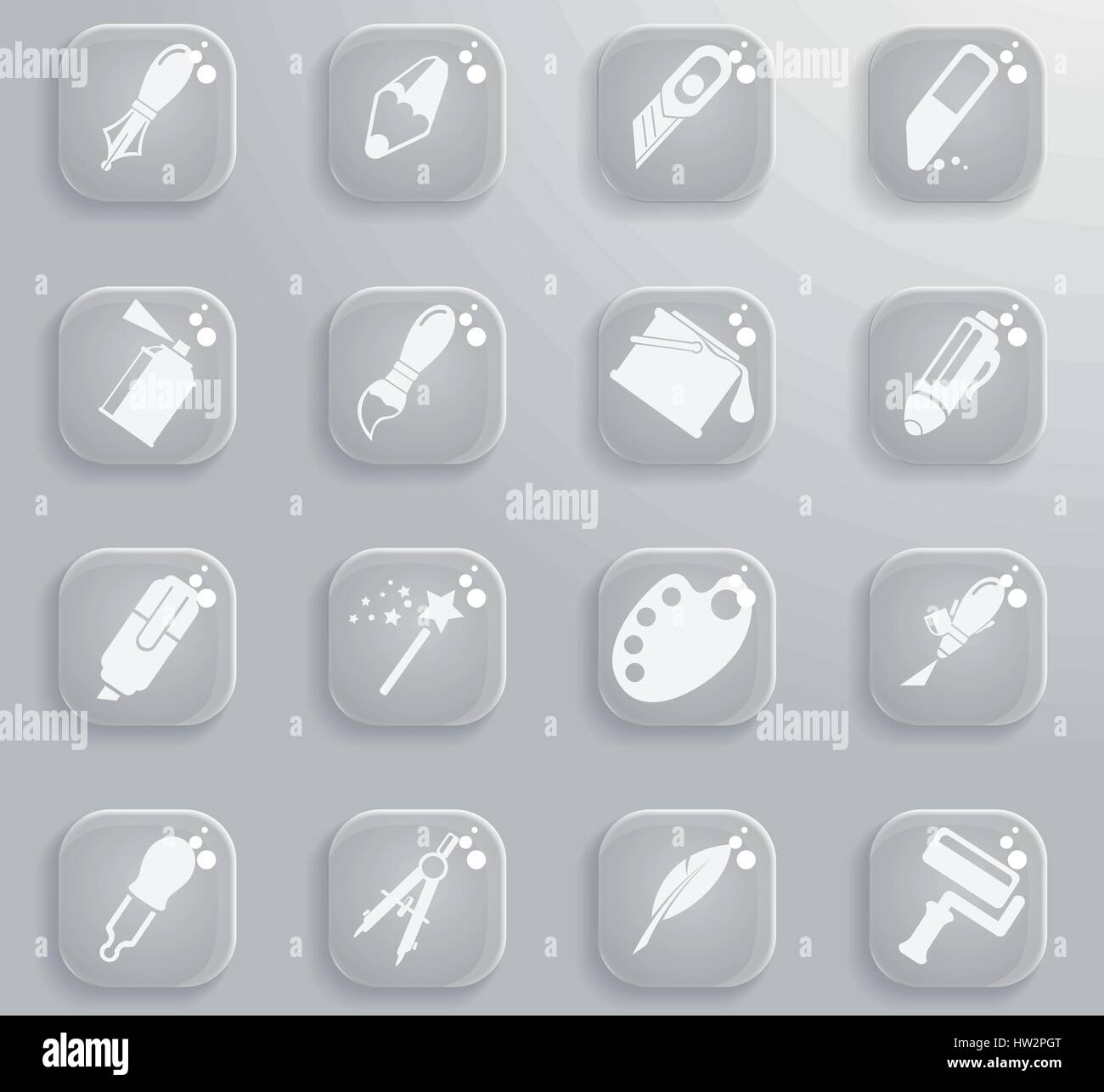 Design tools simply icons for web and user interface Stock Vector Image ...