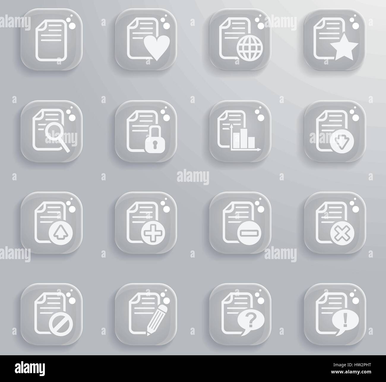 document web icons for user interface design Stock Vector Image & Art ...