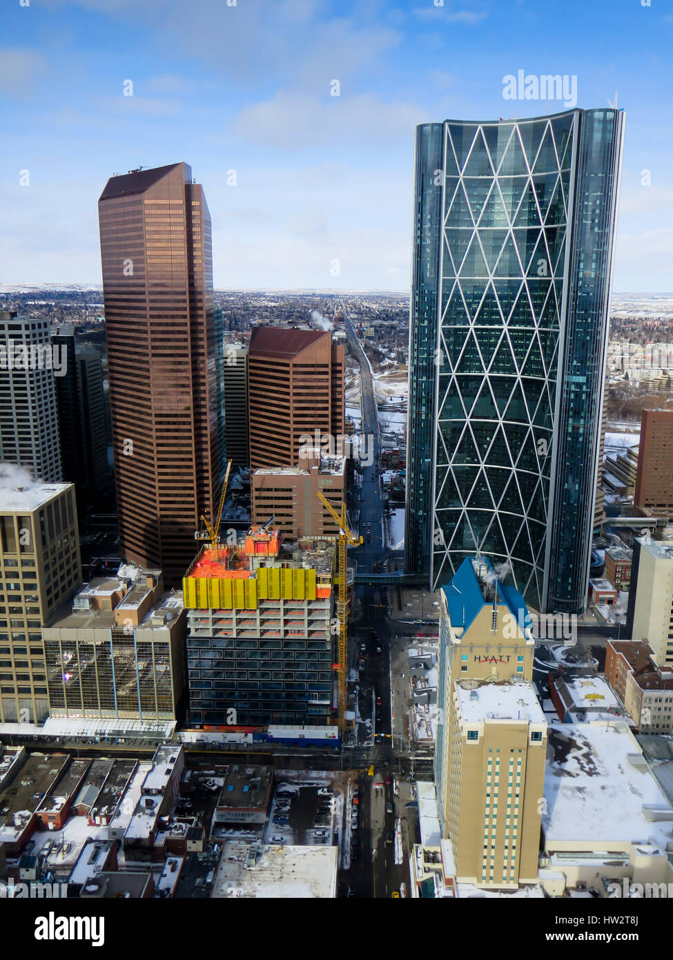 Downtown Calgary from Calgary Tower Stock Photo - Alamy
