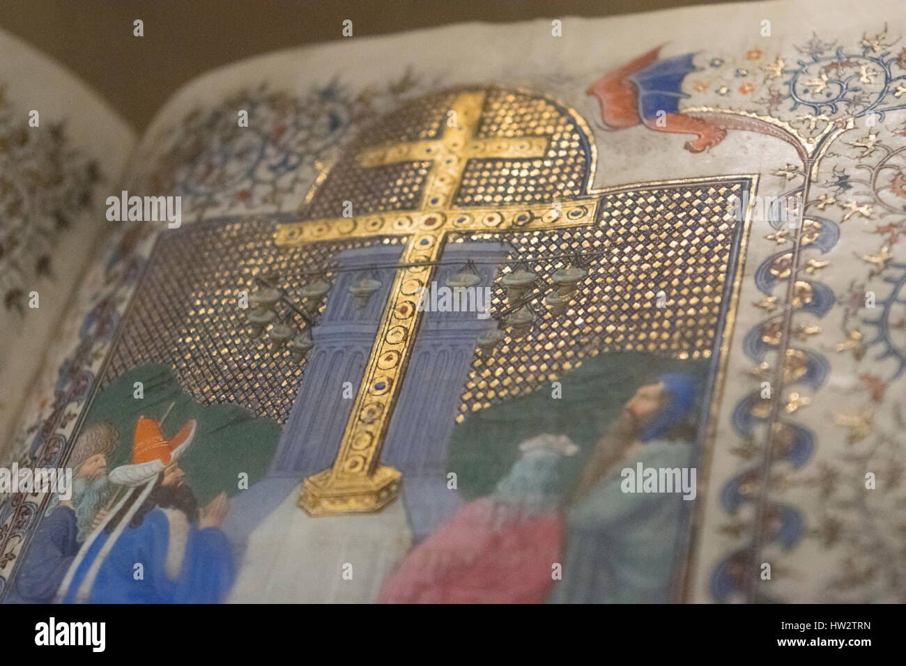 Illuminated manuscript bible hi-res stock photography and images - Alamy