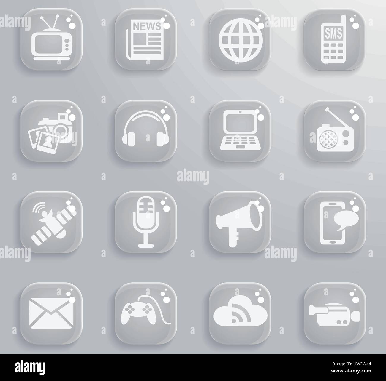 media icons web icons for user interface design Stock Vector Image ...