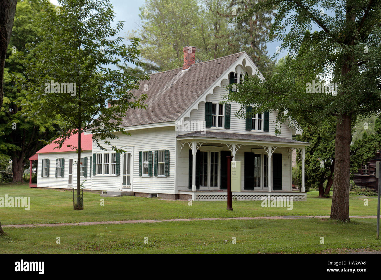 The Moors House in Historic Deerfield, Franklin County, Massachusetts, United States. Stock Photo