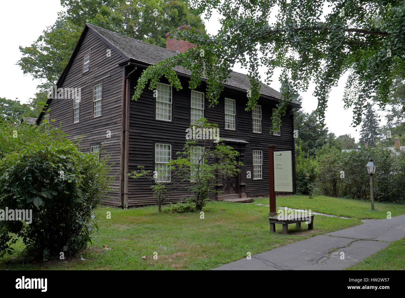The Allen House, a 1734 house in Historic Deerfield, Franklin County