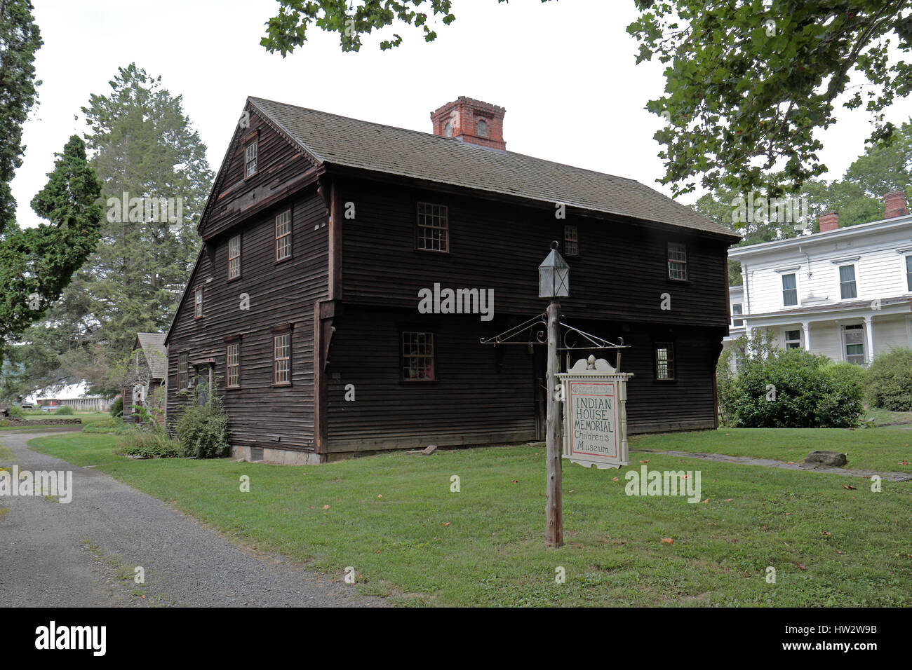 The Indian House Memorial Children's Museum in Historic Deerfield, Franklin County, Massachusetts, United States. Stock Photo