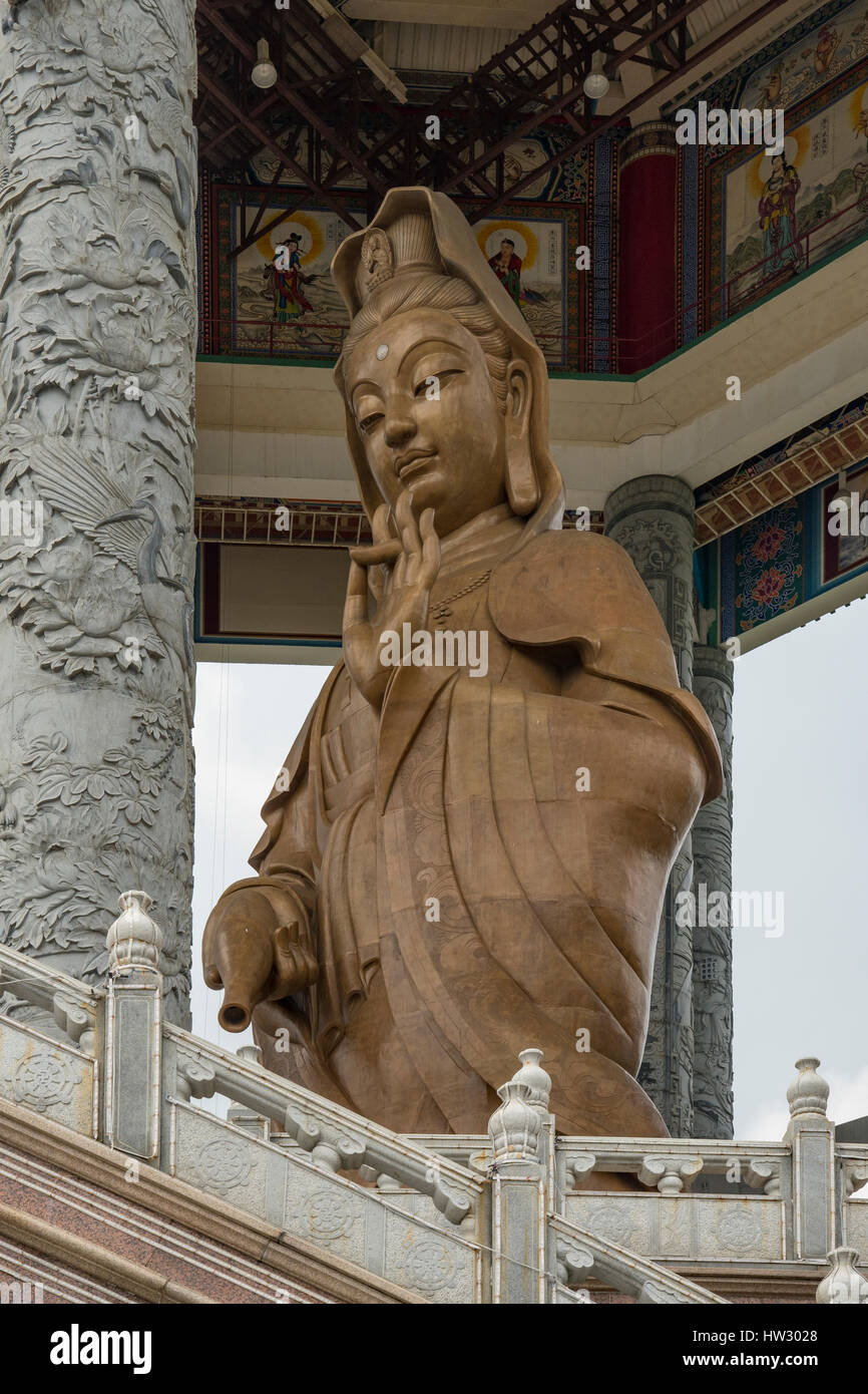 Statue of Kuan Yin, Ayer Itam, Penang, Malaysia Goddess of Mercy Stock Photo