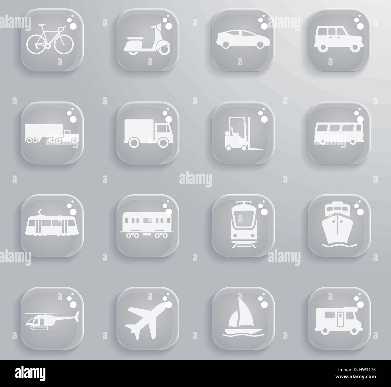 Transportation simply icons for web and user interface Stock Vector ...