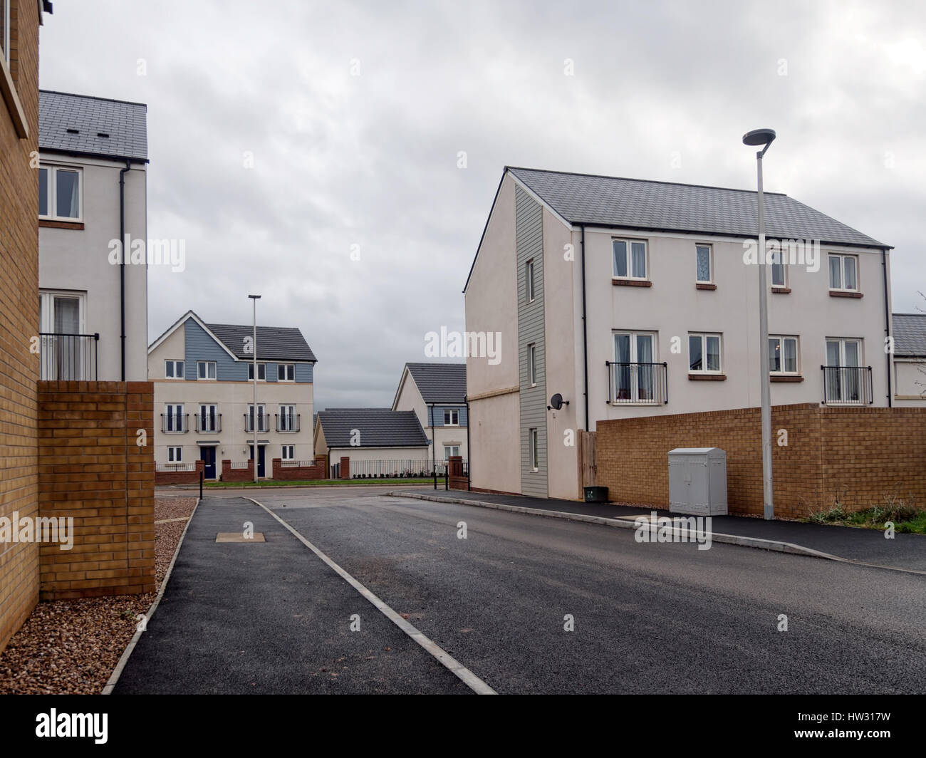 Cranbrook, new town created near Exeter, Devon, Green field development