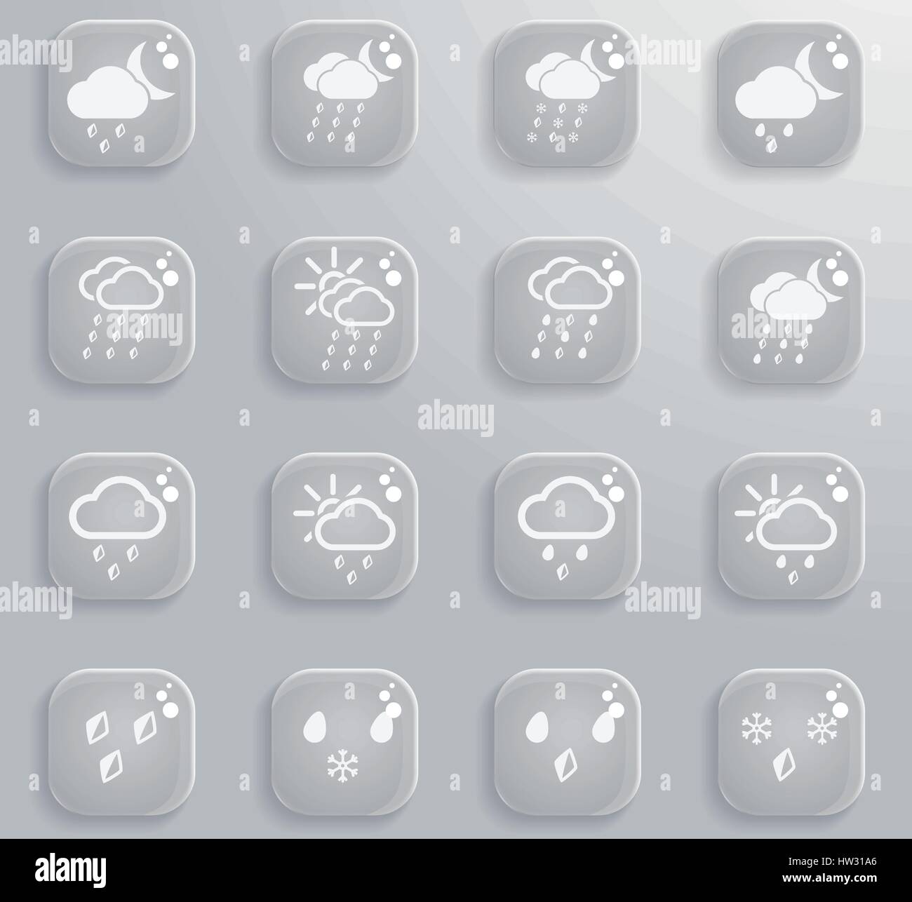 Weather simply icons for web and user interface Stock Vector Image ...
