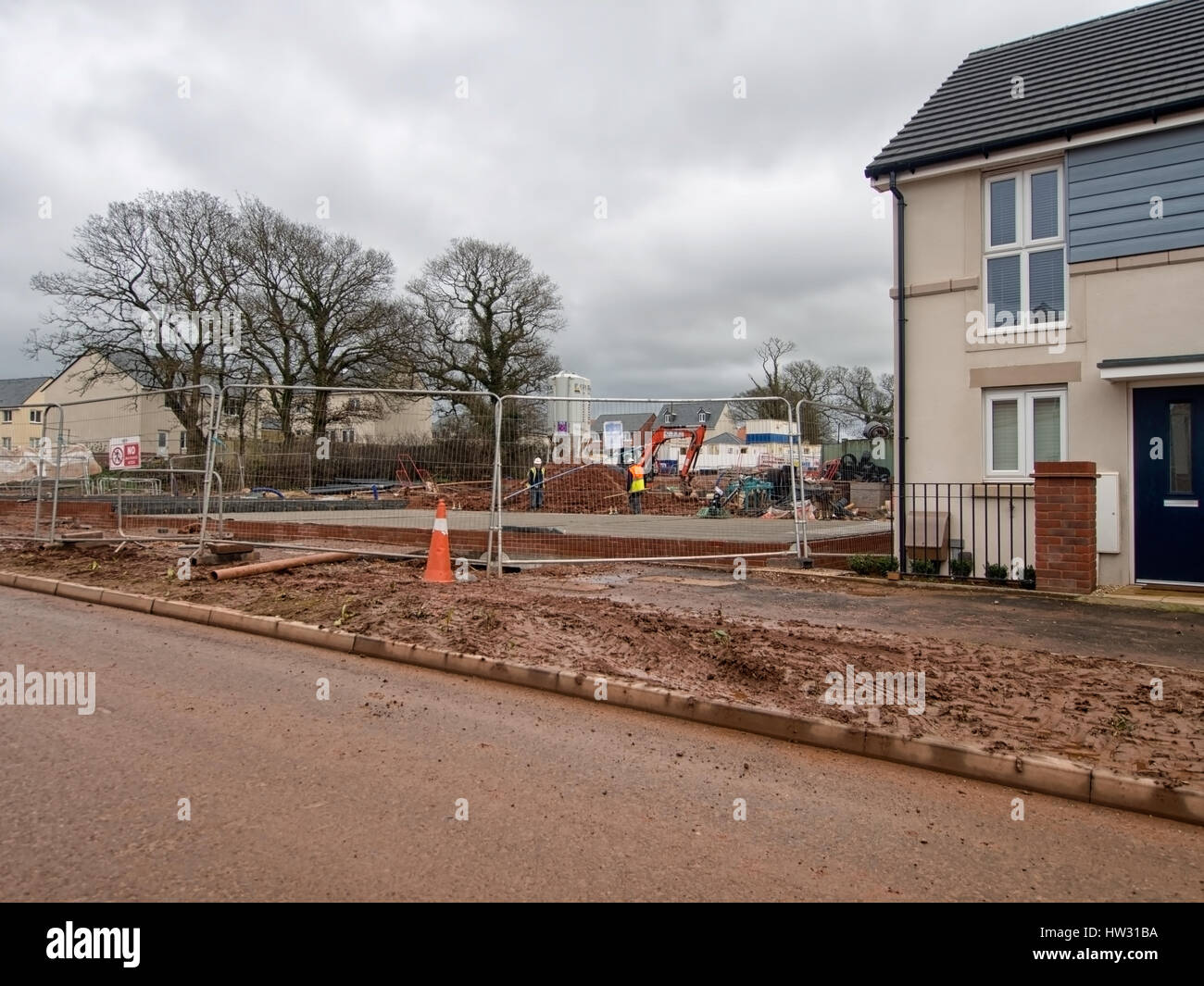 Cranbrook, new town created near Exeter, Devon, Green field development