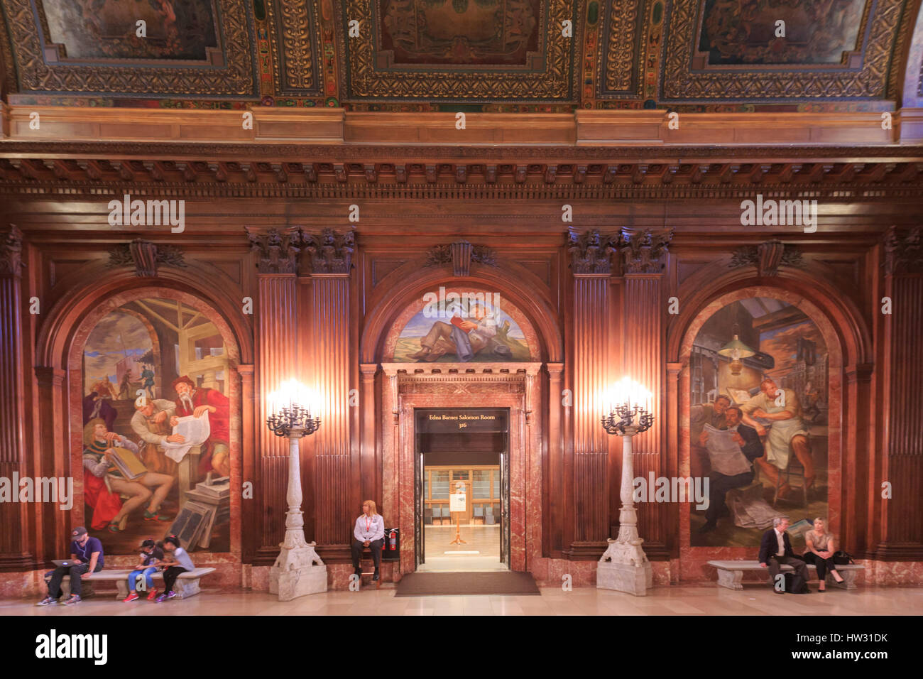 USA, New York, New York City, Manhattan, National Public Library