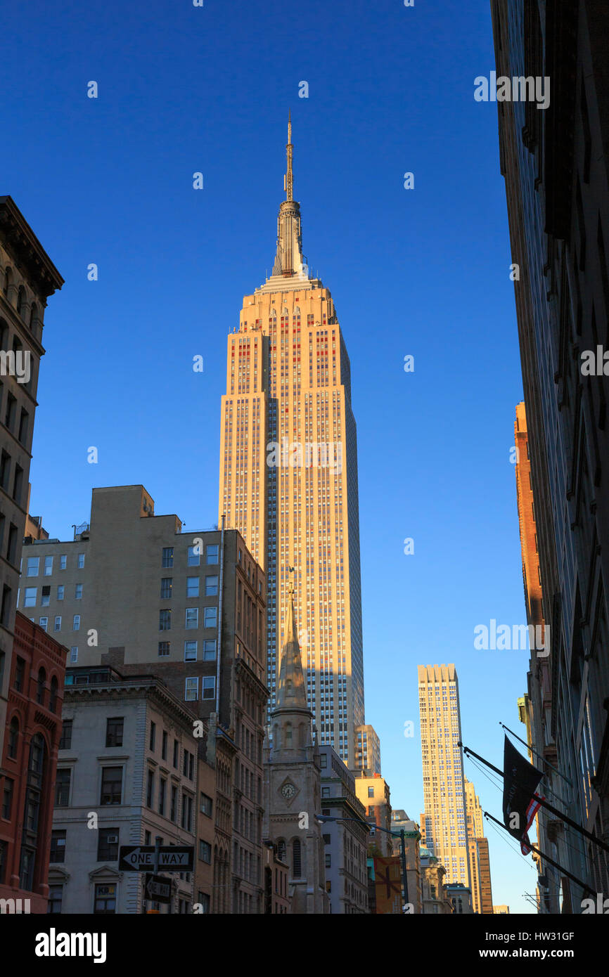 USA, New York, New York City, Empire State Building Stock Photo
