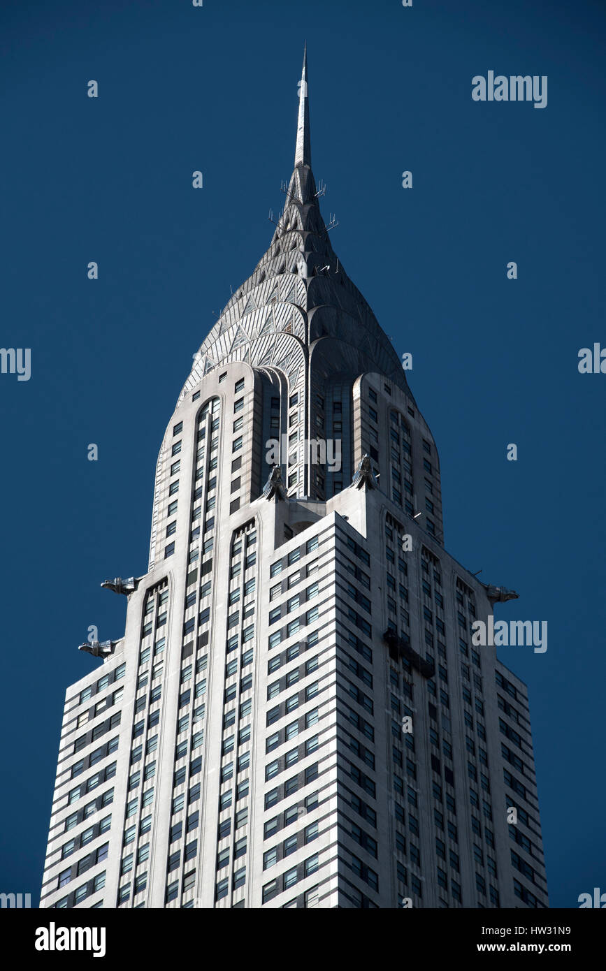 USA, New York, New York City, Manhattan, Chrysler Building Stock Photo